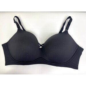 Torrid Curve  360 Back Smoothing Plunge Soft Wirefree Bra Black 46DD